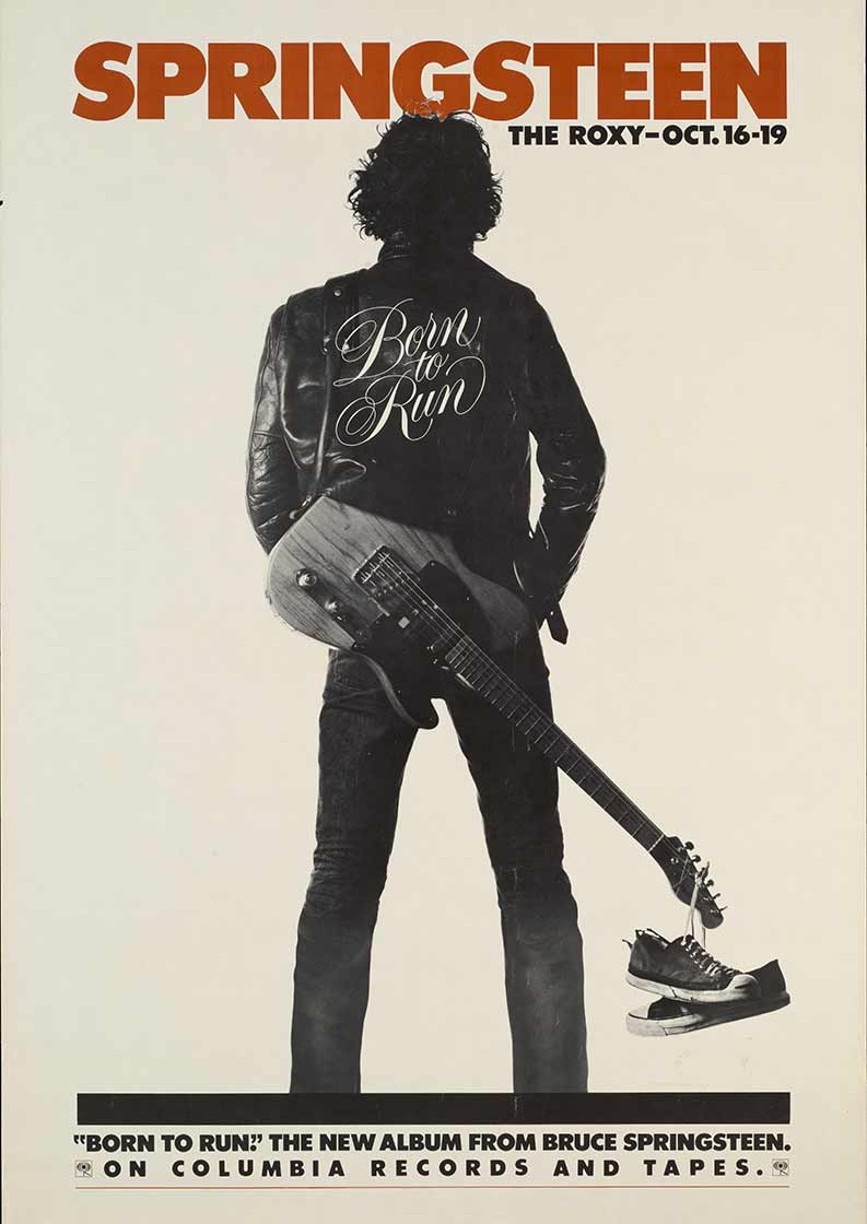 Vintage poster of Bruce Springsteen live at The Roxy–October16-19